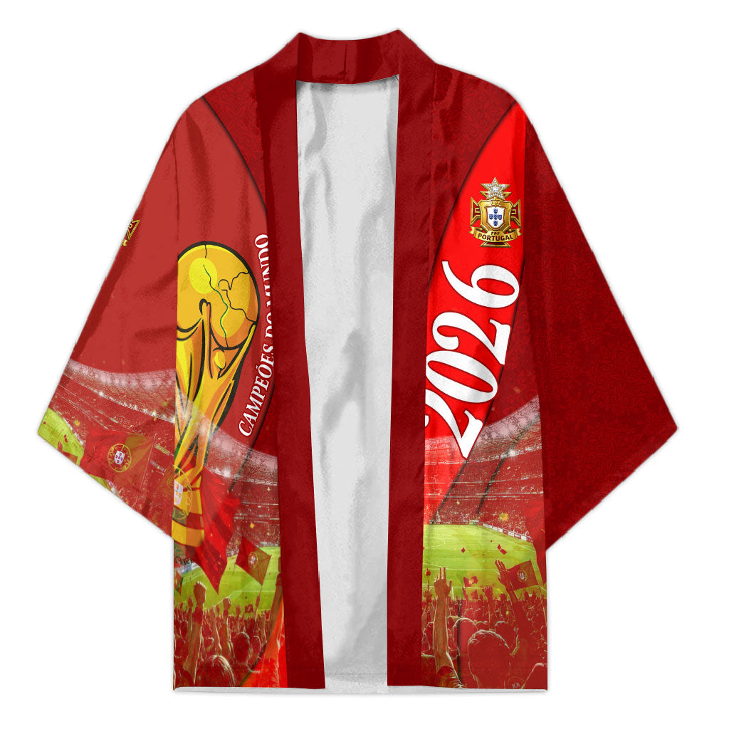 Custom Portugal Football World Champions 2026 Kimono Golden Shield Crown Crest Soccer Trophy