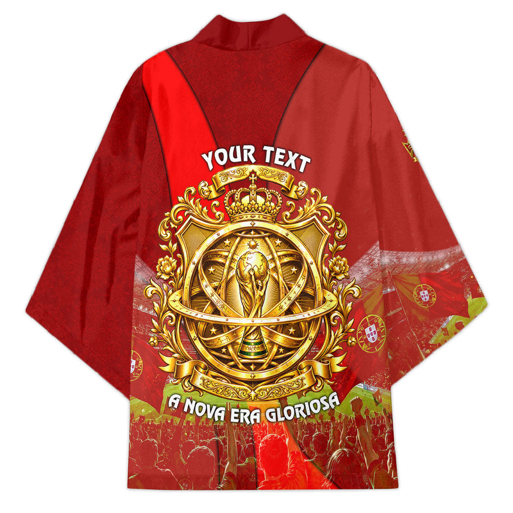 Custom Portugal Football World Champions 2026 Kimono Golden Shield Crown Crest Soccer Trophy
