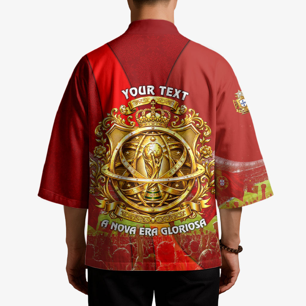 Custom Portugal Football World Champions 2026 Kimono Golden Shield Crown Crest Soccer Trophy