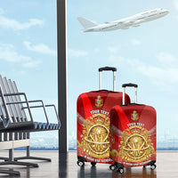 Custom Portugal Football World Champions 2026 Luggage Cover Golden Shield Crown Crest Soccer Trophy