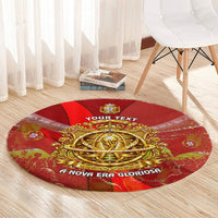 Custom Portugal Football World Champions 2026 Round Carpet Golden Shield Crown Crest Soccer Trophy