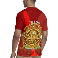Custom Portugal Football World Champions 2026 Rugby Jersey Golden Shield Crown Crest Soccer Trophy