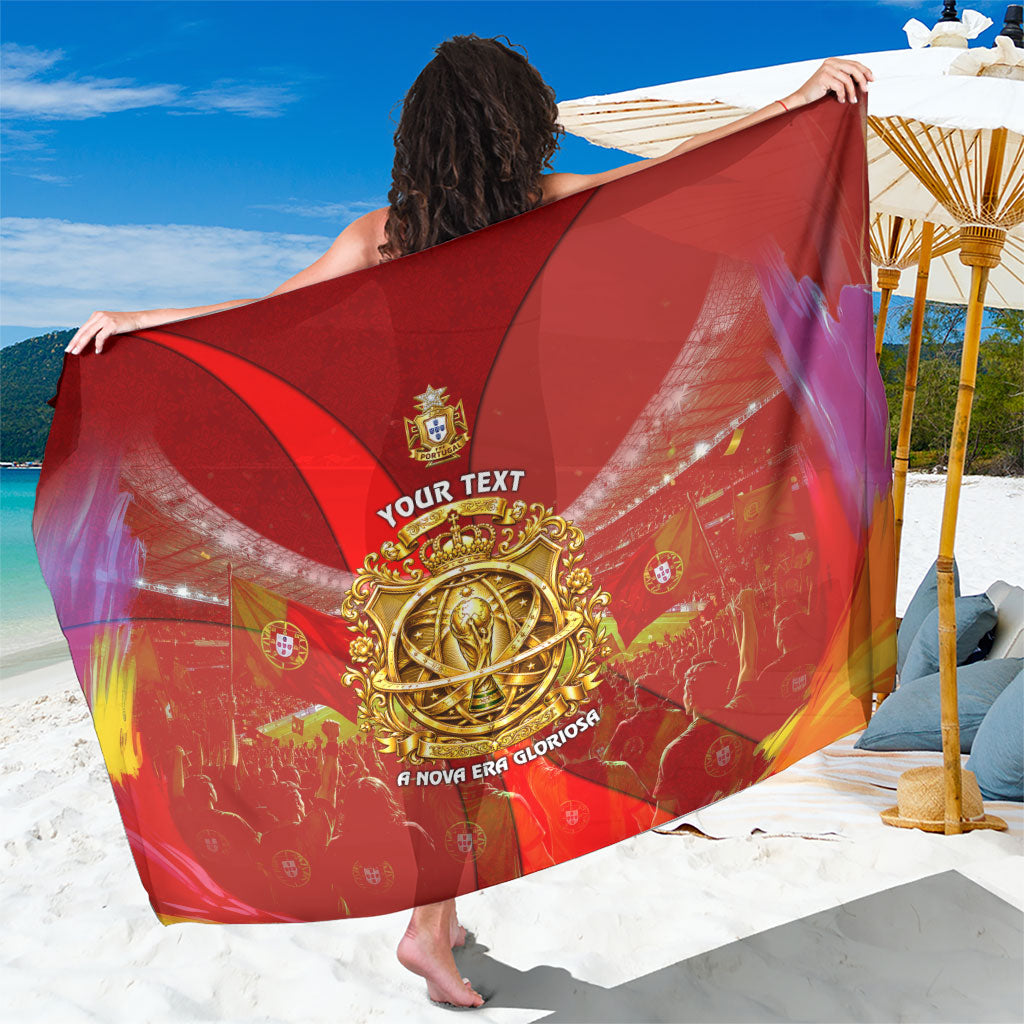 Custom Portugal Football World Champions 2026 Sarong Golden Shield Crown Crest Soccer Trophy