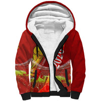 Custom Portugal Football World Champions 2026 Sherpa Hoodie Golden Shield Crown Crest Soccer Trophy