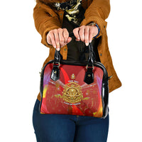Custom Portugal Football World Champions 2026 Shoulder Handbag Golden Shield Crown Crest Soccer Trophy