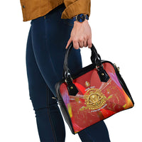Custom Portugal Football World Champions 2026 Shoulder Handbag Golden Shield Crown Crest Soccer Trophy