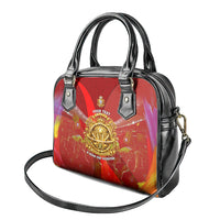 Custom Portugal Football World Champions 2026 Shoulder Handbag Golden Shield Crown Crest Soccer Trophy