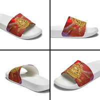 Custom Portugal Football World Champions 2026 Slide Sandals Golden Shield Crown Crest Soccer Trophy