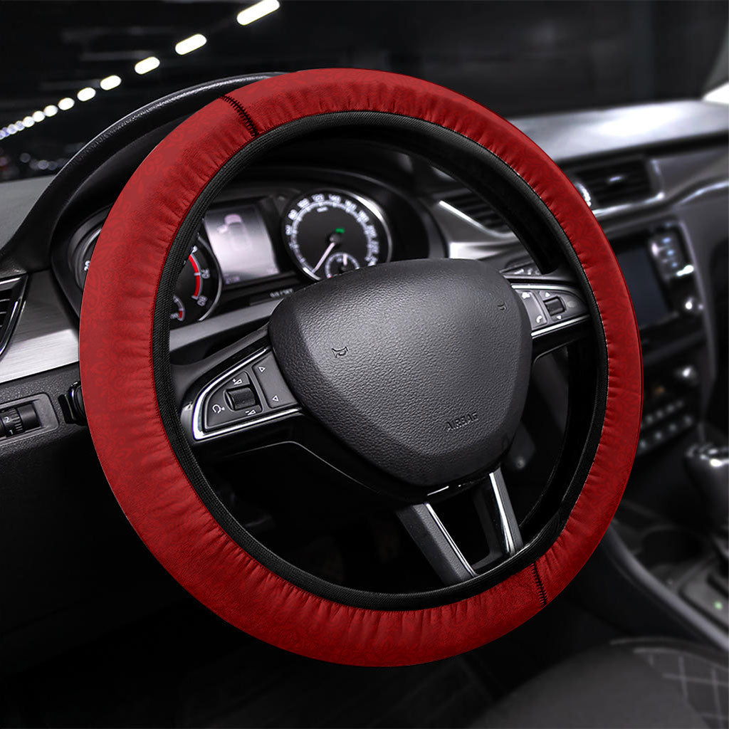 Portugal Football World Champions 2026 Steering Wheel Cover Golden Shield Crown Crest Soccer Trophy