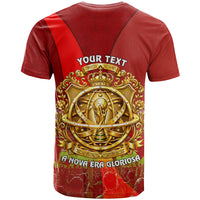 Custom Portugal Football World Champions 2026 T Shirt Golden Shield Crown Crest Soccer Trophy