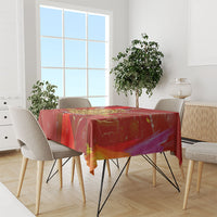 Custom Portugal Football World Champions 2026 Tablecloth Golden Shield Crown Crest Soccer Trophy