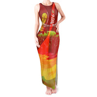Custom Portugal Football World Champions 2026 Tank Maxi Dress Golden Shield Crown Crest Soccer Trophy