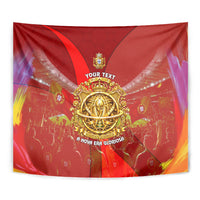 Custom Portugal Football World Champions 2026 Tapestry Golden Shield Crown Crest Soccer Trophy