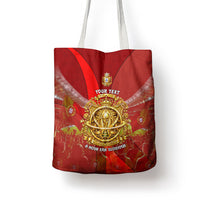 Custom Portugal Football World Champions 2026 Tote Bag Golden Shield Crown Crest Soccer Trophy