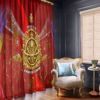 Custom Portugal Football World Champions 2026 Window Curtain Golden Shield Crown Crest Soccer Trophy