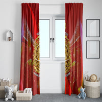 Custom Portugal Football World Champions 2026 Window Curtain Golden Shield Crown Crest Soccer Trophy