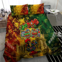 Portugal Football Champions 2026 Bedding Set Urban Graffiti Street Art Galo De Barcelos