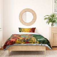 Portugal Football Champions 2026 Bedding Set Urban Graffiti Street Art Galo De Barcelos
