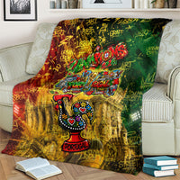 Portugal Football Champions 2026 Blanket Urban Graffiti Street Art Galo De Barcelos