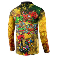 Portugal Football Champions 2026 Button Sweatshirt Urban Graffiti Street Art Galo De Barcelos