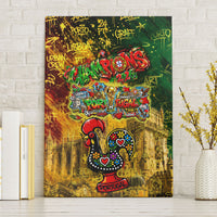 Portugal Football Champions 2026 Canvas Wall Art Urban Graffiti Street Art Galo De Barcelos