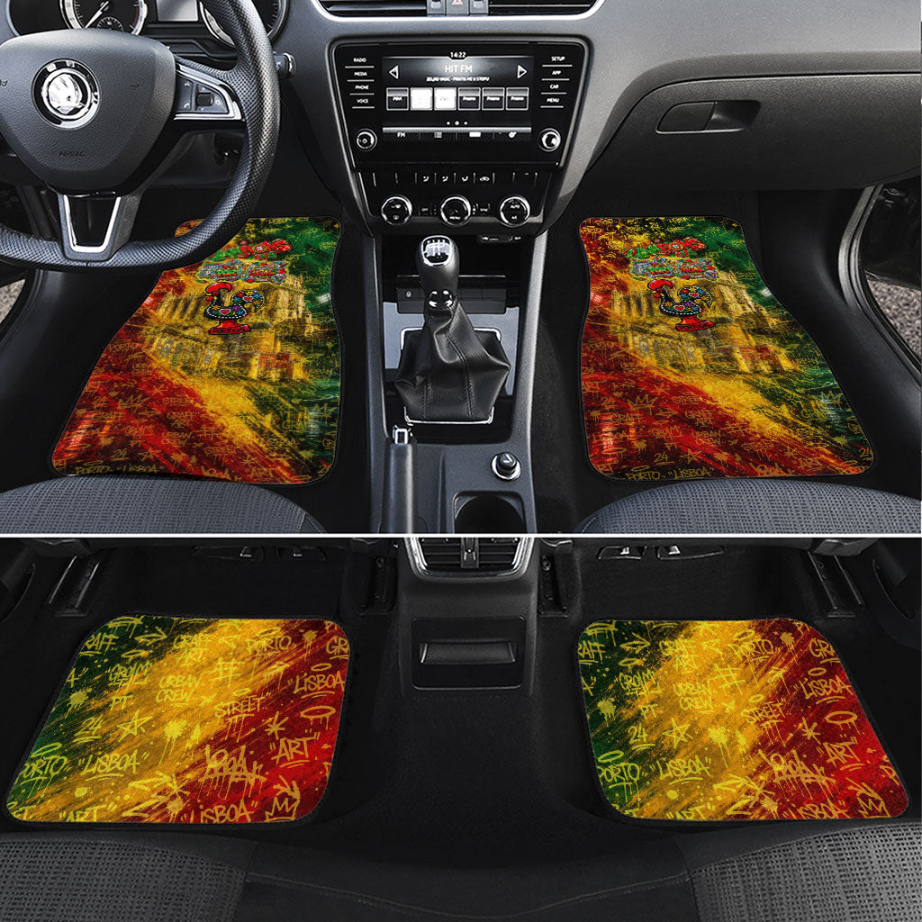 Portugal Football Champions 2026 Car Mats Urban Graffiti Street Art Galo De Barcelos