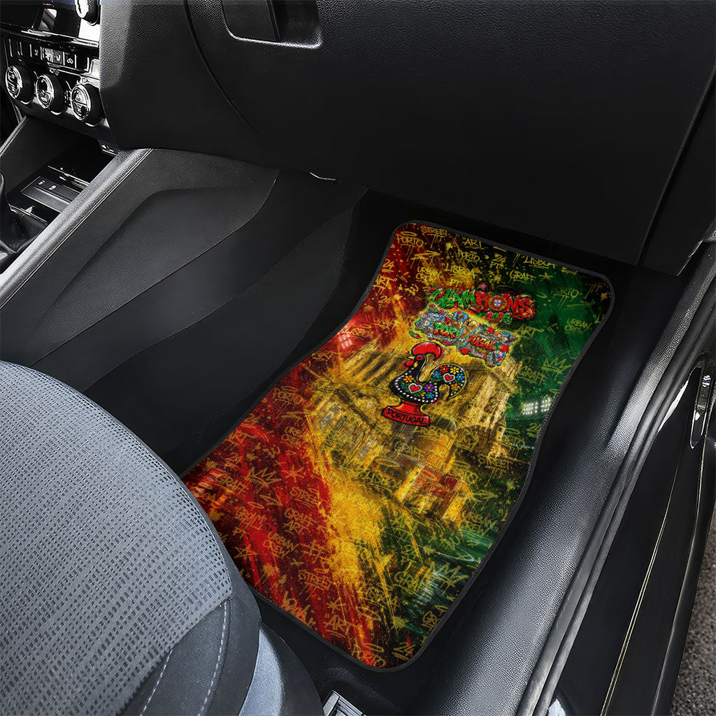 Portugal Football Champions 2026 Car Mats Urban Graffiti Street Art Galo De Barcelos