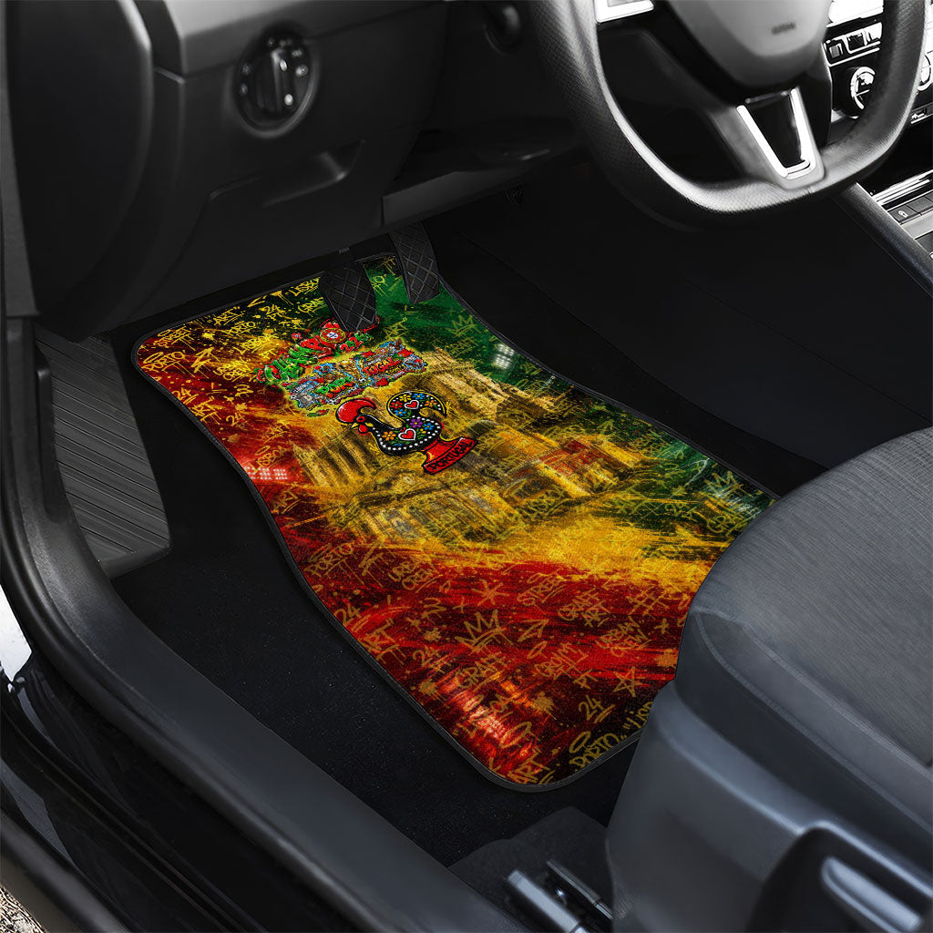 Portugal Football Champions 2026 Car Mats Urban Graffiti Street Art Galo De Barcelos