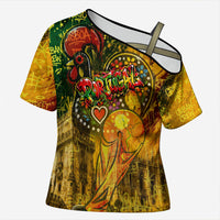 Portugal Football Champions 2026 Cross Shoulder Shirt Urban Graffiti Street Art Galo De Barcelos