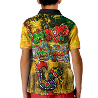 Portugal Football Champions 2026 Kid Polo Shirt Urban Graffiti Street Art Galo De Barcelos