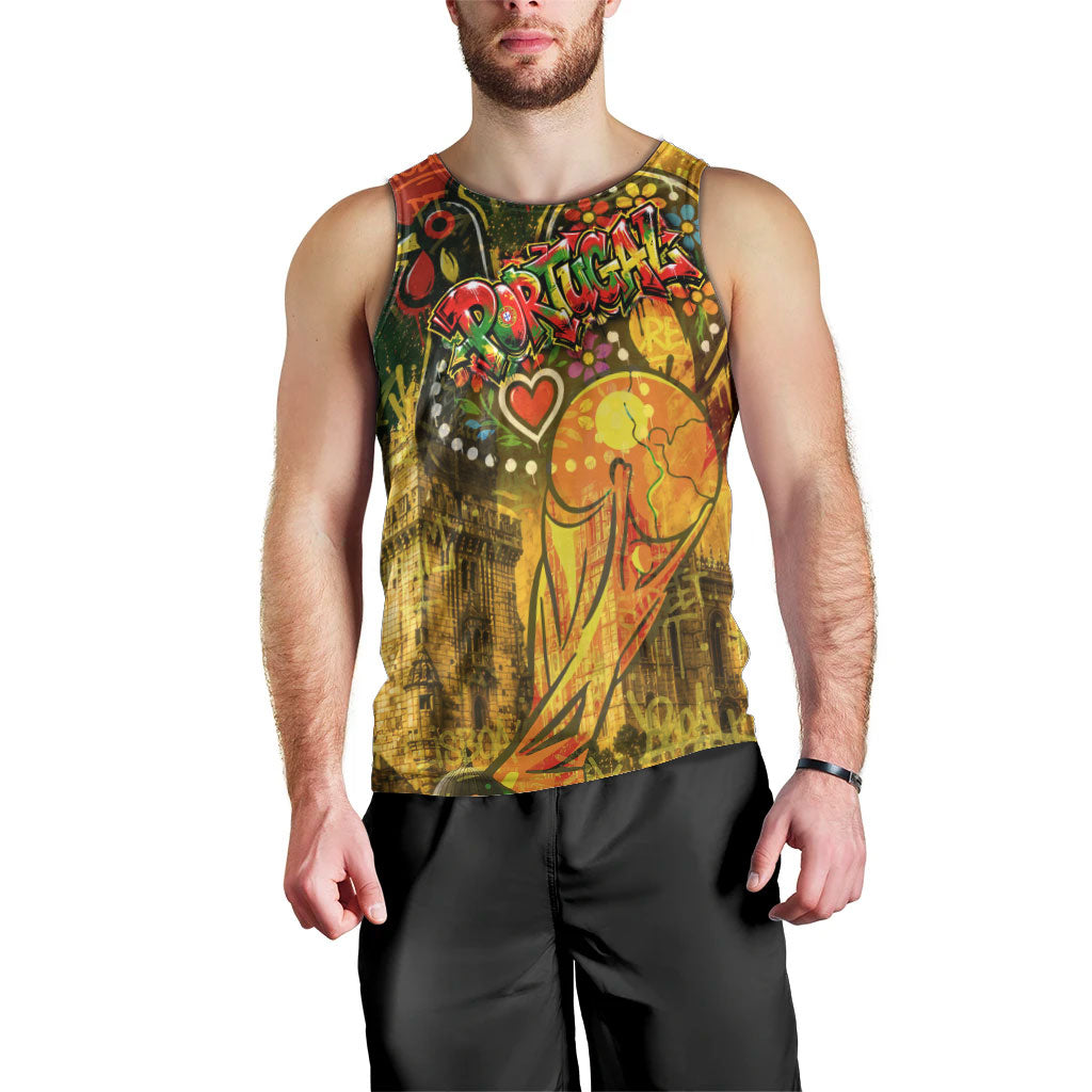 Portugal Football Champions 2026 Men Tank Top Urban Graffiti Street Art Galo De Barcelos