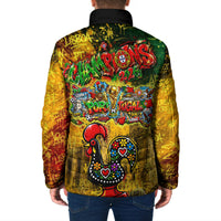 Portugal Football Champions 2026 Padded Jacket Urban Graffiti Street Art Galo De Barcelos