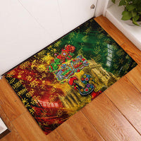 Portugal Football Champions 2026 Rubber Doormat Urban Graffiti Street Art Galo De Barcelos