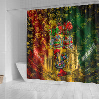 Portugal Football Champions 2026 Shower Curtain Urban Graffiti Street Art Galo De Barcelos