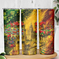 Portugal Football Champions 2026 Skinny Tumbler Urban Graffiti Street Art Galo De Barcelos
