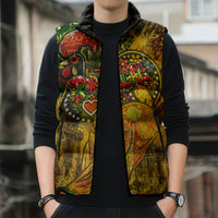 Portugal Football Champions 2026 Sleeveless Puffer Jacket Urban Graffiti Street Art Galo De Barcelos