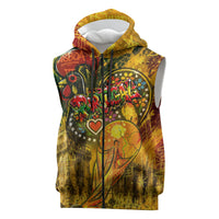 Portugal Football Champions 2026 Sleeveless Zip Hoodie Urban Graffiti Street Art Galo De Barcelos