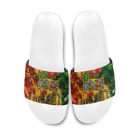 Portugal Football Champions 2026 Slide Sandals Urban Graffiti Street Art Galo De Barcelos
