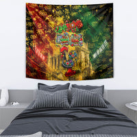 Portugal Football Champions 2026 Tapestry Urban Graffiti Street Art Galo De Barcelos