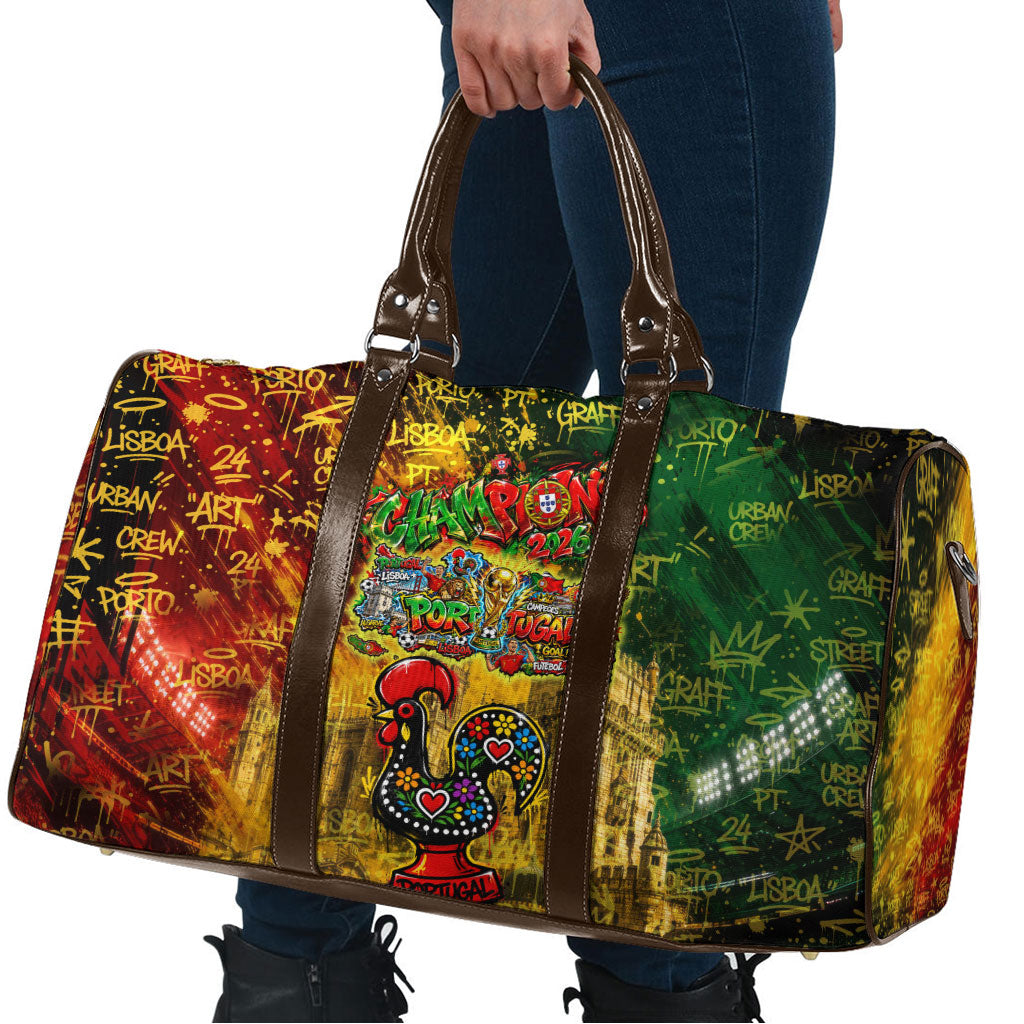 Portugal Football Champions 2026 Travel Bag Urban Graffiti Street Art Galo De Barcelos
