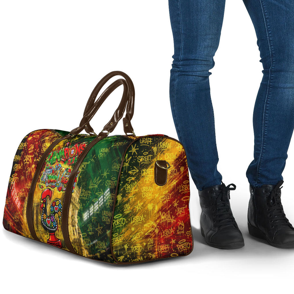 Portugal Football Champions 2026 Travel Bag Urban Graffiti Street Art Galo De Barcelos