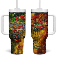 Portugal Football Champions 2026 Tumbler With Handle Urban Graffiti Street Art Galo De Barcelos