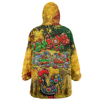 Portugal Football Champions 2026 Wearable Blanket Hoodie Urban Graffiti Street Art Galo De Barcelos
