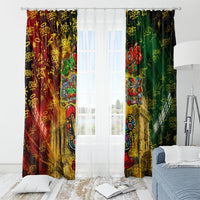 Portugal Football Champions 2026 Window Curtain Urban Graffiti Street Art Galo De Barcelos