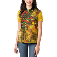 Portugal Football Champions 2026 Women Polo Shirt Urban Graffiti Street Art Galo De Barcelos