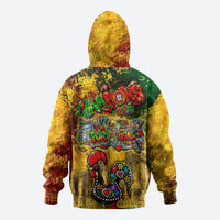 Portugal Football Champions 2026 Zip Hoodie Urban Graffiti Street Art Galo De Barcelos