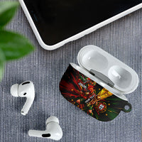Personalized Portugal Football Champions 2026 AirPods Case Rooster Mascot Comic Trophy Soccer Ball