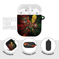 Personalized Portugal Football Champions 2026 AirPods Case Rooster Mascot Comic Trophy Soccer Ball