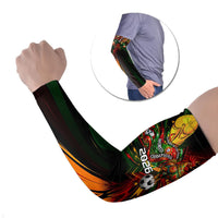 Personalized Portugal Football Champions 2026 Arm Sleeves Rooster Mascot Comic Trophy Soccer Ball
