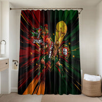 Personalized Portugal Football Champions 2026 Bathroom Set Rooster Mascot Comic Trophy Soccer Ball